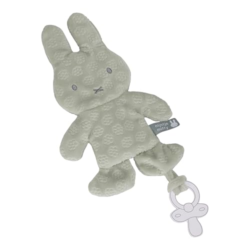 Miffy - Kuscheltier mit Schnuller, Blumenmotiv, Grün, 23 cm, ultraweich, Pastellfarben, leicht zu greifen, für Neugeborene, tragbar, Anti-Verlust, Schnuller, Geschenk, Deko für Kinderzimmer Miffy - Kuscheltier mit Schnuller, Blumenmotiv, Grün, 23 cm, ultraweich, Pastellfarben, leicht zu greifen, für Neugeborene, tragbar, Anti-Verlust, Schnuller, Geschenk, Deko für Kinderzimmer von Miffy