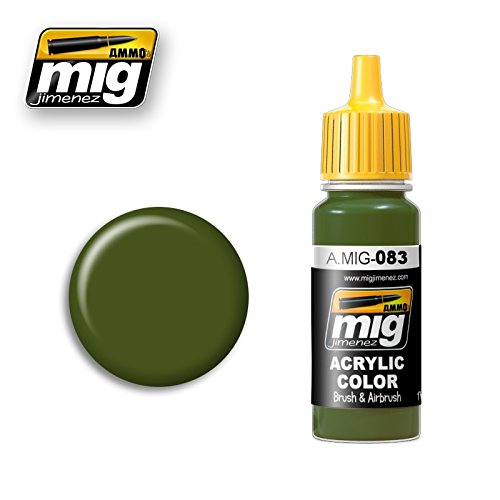 Ammo MIG-0083 Zashchitniy Zeleno (Russisches Nachkriegsgrün) Acrylfarben, 17 ml, Mehrfarbig Ammo MIG-0083 Zashchitniy Zeleno (Russisches Nachkriegsgrün) Acrylfarben, 17 ml, Mehrfarbig von Mig Jimenez