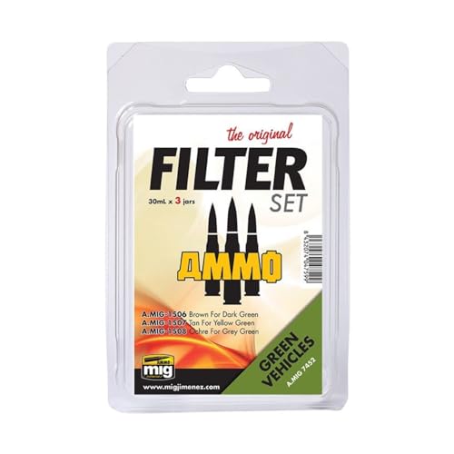 Mig Jimenez Ammo_A.MIG-7452 Munitionsfilter-Set für grüne Fahrzeuge, Mehrfarbig von Mig Jimenez