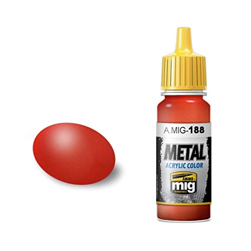 AMMO AMIG0188 Metallacryl, Rot, 17 ml, Mehrfarbig von Mig Jimenez