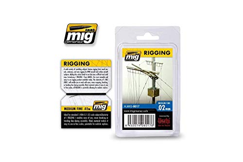 Ammo MIG-8017 Rigging-Medium fein 0,02 mm, Mehrfarbig von Mig Jimenez