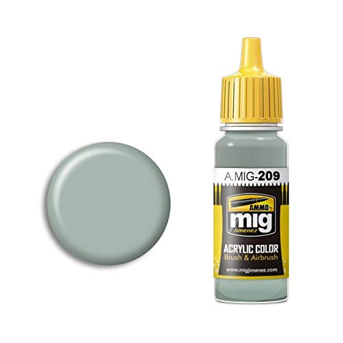 Munition mig-0209 FS 36495 Light Gray Acryl Farben (17 ml), Mehrfarbig von Mig Jimenez