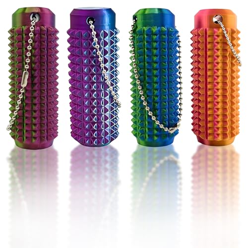 Fidget Toys Erwachsene, 4 Stück Antistress Spielzeug, Fidl Bitz Fidget Keychain Für Stressabbau Und Fokus, Portable Finger Massage Für Erwachsene Und Jugendliche, 3D Druck PLA Material, 7 cm X 2.5 cm Fidget Toys Erwachsene, 4 Stück Antistress Spielzeug, Fidl Bitz Fidget Keychain Für Stressabbau Und Fokus, Portable Finger Massage Für Erwachsene Und Jugendliche, 3D Druck PLA Material, 7 cm X 2.5 cm von MigWoo