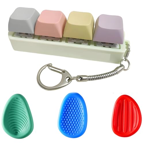 Mechanisches Fidget-Spielzeug mit Tastatur-Design – Bunter Klicker-Schlüsselanhänger für Stressabbau & Konzentration, Inklusive 3 zusätzlichen Textur-Fidget Toys Mechanisches Fidget-Spielzeug mit Tastatur-Design – Bunter Klicker-Schlüsselanhänger für Stressabbau & Konzentration, Inklusive 3 zusätzlichen Textur-Fidget Toys von MigWoo