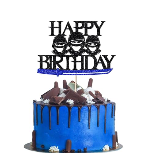 Migeaks Happy Birthday Tortenaufsatz, Kampfsport-Themen-Geburtstagsparty, Karate, Kung-Fu-Krieger, Kuchendekorationen, Zubehör, Jungen, Mädchen, Babyparty, Kindergeburtstag, Party, Kuchendekorationen von Migeaks