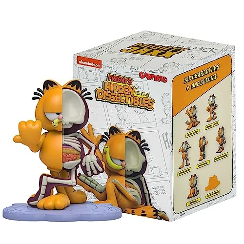 Mighty Jaxx Sammelfigur Freeny's Hidden Dissectibles Garfield, Spielzeug-Sammelfiguren in Blindbox, eine Packung, enthält eine zufällige Figur von Mighty Jaxx