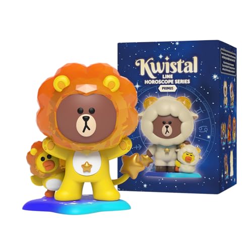 Mighty Jaxx Line Friends Horoscope aus der Kwistal Fwenz Primus-Serie, Spielzeug-Überraschungsbox mit Sammlerfiguren, 1 Packung — enthält 1 zufällige Figur von Mighty Jaxx