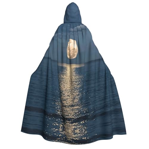 Bright Moon At Sea Hippie Halloween Kapuzenumhang Hexenmantel Umhang mit Kapuze für Erwachsene Umhang Cosplay Kostüm Bright Moon At Sea Hippie Halloween Kapuzenumhang Hexenmantel Umhang mit Kapuze für Erwachsene Umhang Cosplay Kostüm von Migpkd
