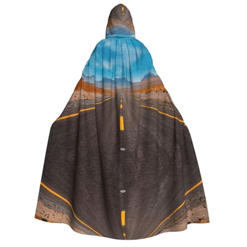 Highway Road In The Desert Landscape Halloween Hooded Cloaks Witch Robe Cloaks Hooded Robe Cloak For Adult Cape Cosplay Costume Highway Road In The Desert Landscape Halloween Hooded Cloaks Witch Robe Cloaks Hooded Robe Cloak For Adult Cape Cosplay Costume von Migpkd
