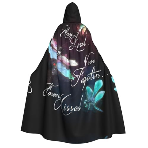 Migpkd Blaue Libellen-Halloween-Umhang mit Kapuze, Hexenmantel, Umhang mit Kapuze, Umhang für Erwachsene, Cosplay-Kostüm Migpkd Blaue Libellen-Halloween-Umhang mit Kapuze, Hexenmantel, Umhang mit Kapuze, Umhang für Erwachsene, Cosplay-Kostüm von Migpkd
