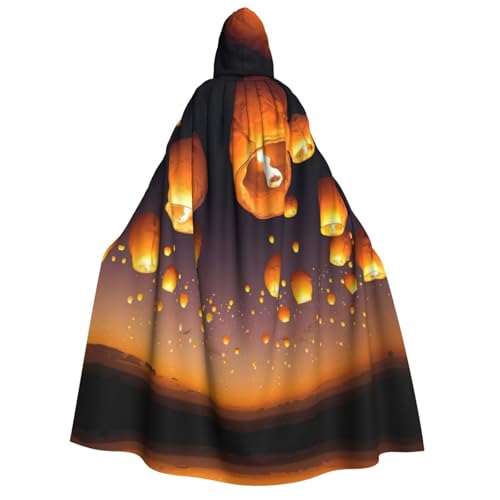 Migpkd Chinesische fliegende Laternen, Halloween-Umhang mit Kapuze, Hexenmantel, Umhang mit Kapuze, Umhang für Erwachsene, Cosplay-Kostüm Migpkd Chinesische fliegende Laternen, Halloween-Umhang mit Kapuze, Hexenmantel, Umhang mit Kapuze, Umhang für Erwachsene, Cosplay-Kostüm von Migpkd