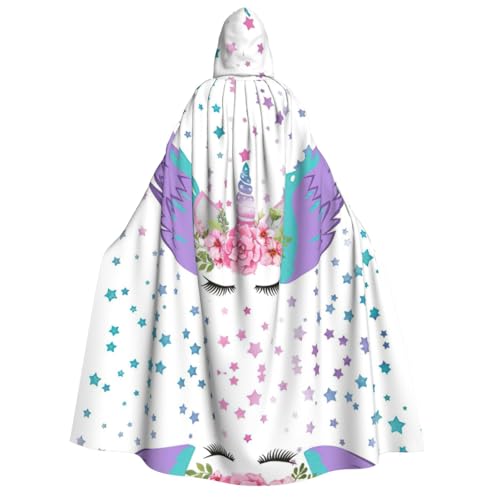 Migpkd Halloween-Kapuzenumhang mit violetten Flügeln, Hexenmantel, Umhang mit Kapuze für Erwachsene, Cosplay-Kostüm Migpkd Halloween-Kapuzenumhang mit violetten Flügeln, Hexenmantel, Umhang mit Kapuze für Erwachsene, Cosplay-Kostüm von Migpkd