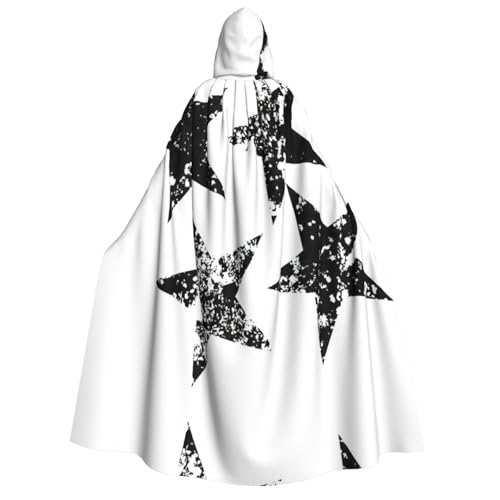 Migpkd Halloween-Umhang mit Kapuze, Hexenmantel, Umhang mit Kapuze, für Erwachsene, Cosplay-Kostüm von Migpkd