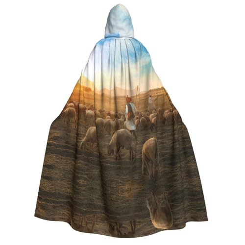 Migpkd Halloween-Umhang mit Kapuze, Hexenmantel, Umhang mit Kapuze für Erwachsene, Cosplay-Kostüm Migpkd Halloween-Umhang mit Kapuze, Hexenmantel, Umhang mit Kapuze für Erwachsene, Cosplay-Kostüm von Migpkd