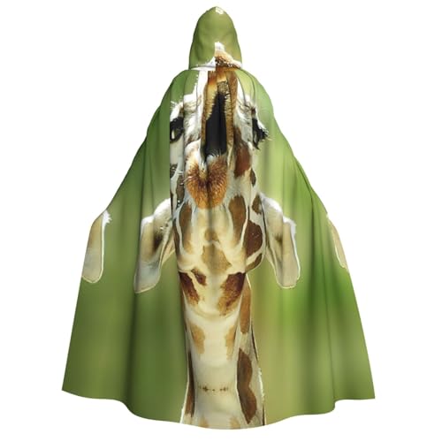 Migpkd Halloween-Umhang mit Kapuze für Giraffenliebhaber, Hexenmantel, Umhang mit Kapuze für Erwachsene, Cosplay-Kostüm Migpkd Halloween-Umhang mit Kapuze für Giraffenliebhaber, Hexenmantel, Umhang mit Kapuze für Erwachsene, Cosplay-Kostüm von Migpkd