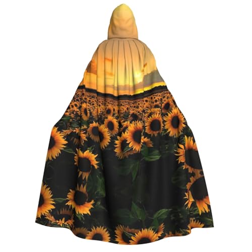 Migpkd Halloween-Umhang mit Sonnenblume, Hexenmantel, Umhang mit Kapuze, Umhang für Erwachsene, Cosplay-Kostüm Migpkd Halloween-Umhang mit Sonnenblume, Hexenmantel, Umhang mit Kapuze, Umhang für Erwachsene, Cosplay-Kostüm von Migpkd