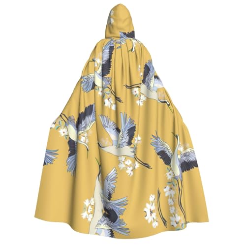 Migpkd Halloween-Umhang mit Vögeln, Hexenmantel, Umhang mit Kapuze, Umhang für Erwachsene, Cosplay-Kostüm Migpkd Halloween-Umhang mit Vögeln, Hexenmantel, Umhang mit Kapuze, Umhang für Erwachsene, Cosplay-Kostüm von Migpkd