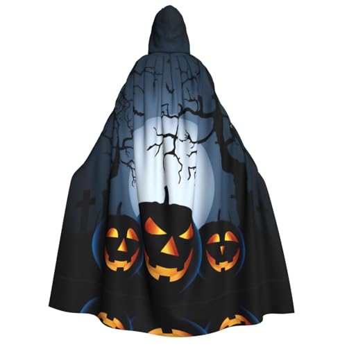 Migpkd Halloween mit Kürbissen, Halloween-Umhang mit Kapuze, Hexenmantel, Umhang mit Kapuze, Umhang für Erwachsene, Cosplay-Kostüm Migpkd Halloween mit Kürbissen, Halloween-Umhang mit Kapuze, Hexenmantel, Umhang mit Kapuze, Umhang für Erwachsene, Cosplay-Kostüm von Migpkd