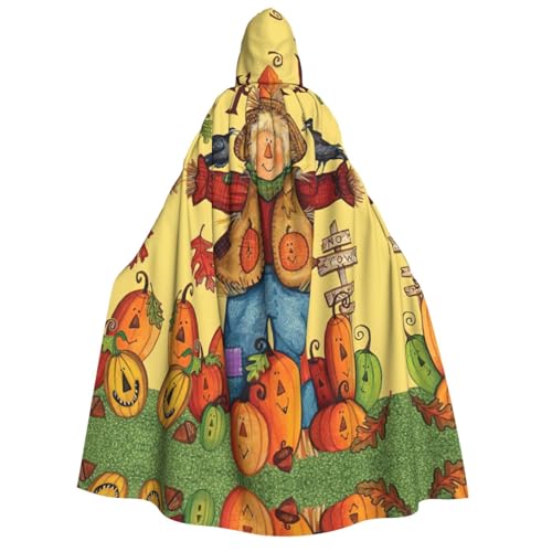 Migpkd Happy Fall Halloween Kapuzenumhang Hexe Robe Umhang mit Kapuze für Erwachsene Umhang Cosplay Kostüm Migpkd Happy Fall Halloween Kapuzenumhang Hexe Robe Umhang mit Kapuze für Erwachsene Umhang Cosplay Kostüm von Migpkd