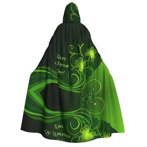 Migpkd Happy St. Patrick's Day Halloween-Umhang mit Kapuze, Hexenmantel, Umhang mit Kapuze, für Erwachsene, Cosplay-Kostüm Migpkd Happy St. Patrick's Day Halloween-Umhang mit Kapuze, Hexenmantel, Umhang mit Kapuze, für Erwachsene, Cosplay-Kostüm von Migpkd