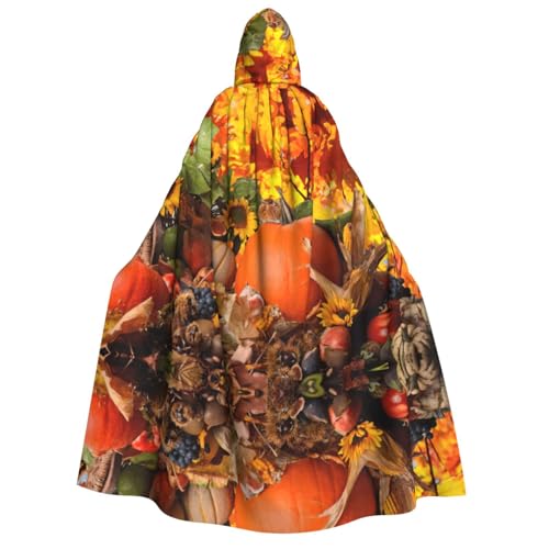Migpkd Herbstlaub Happy Thanksgiving Day Kürbis Halloween Kapuzenumhang Hexe Robe Umhang mit Kapuze für Erwachsene Umhang Cosplay Kostüm Migpkd Herbstlaub Happy Thanksgiving Day Kürbis Halloween Kapuzenumhang Hexe Robe Umhang mit Kapuze für Erwachsene Umhang Cosplay Kostüm von Migpkd