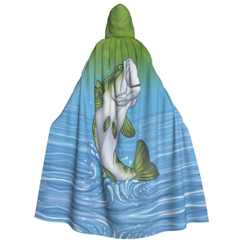 Migpkd Hexenmantel mit Kapuze, zum Angeln, springen aus dem Wasser, für Erwachsene, Cosplay-Kostüm Migpkd Hexenmantel mit Kapuze, zum Angeln, springen aus dem Wasser, für Erwachsene, Cosplay-Kostüm von Migpkd