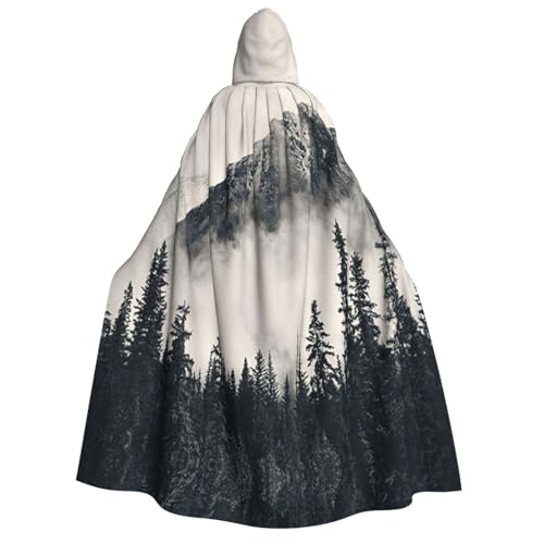 Migpkd Kanadische Smokey Mountain Cliff, Halloween-Umhang mit Kapuze, Hexenmantel, Umhang mit Kapuze, Umhang für Erwachsene, Cosplay-Kostüm Migpkd Kanadische Smokey Mountain Cliff, Halloween-Umhang mit Kapuze, Hexenmantel, Umhang mit Kapuze, Umhang für Erwachsene, Cosplay-Kostüm von Migpkd