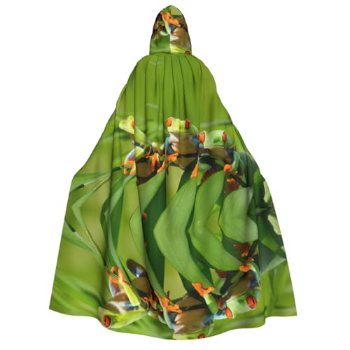 Migpkd Lustige Frösche, Halloween-Umhang mit Kapuze, Hexenmantel, Umhang mit Kapuze, Umhang für Erwachsene, Cosplay-Kostüm Migpkd Lustige Frösche, Halloween-Umhang mit Kapuze, Hexenmantel, Umhang mit Kapuze, Umhang für Erwachsene, Cosplay-Kostüm von Migpkd