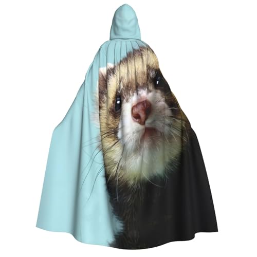 Migpkd Niedlicher Halloween-Umhang mit Kapuze, Hexenmantel, Umhang mit Kapuze, Umhang für Erwachsene, Cosplay-Kostüm von Migpkd