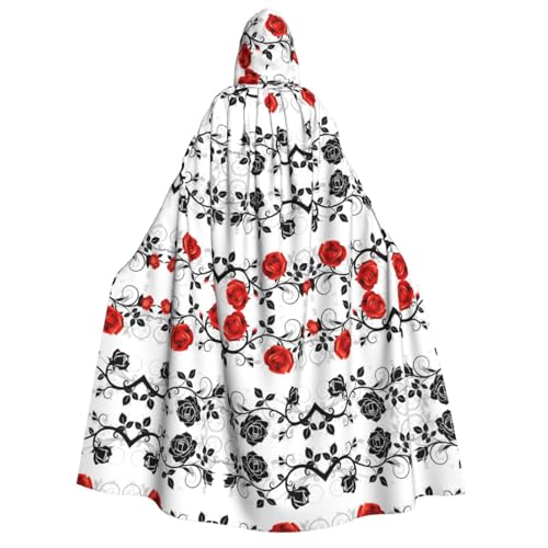 Migpkd Rosen-Efeu mit Blättern, Frühling. Halloween-Umhang mit Kapuze, Hexenmantel, Umhang mit Kapuze, Umhang für Erwachsene, Cosplay-Kostüm Migpkd Rosen-Efeu mit Blättern, Frühling. Halloween-Umhang mit Kapuze, Hexenmantel, Umhang mit Kapuze, Umhang für Erwachsene, Cosplay-Kostüm von Migpkd