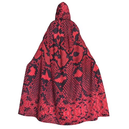 Migpkd Serpentine Halloween-Umhang mit Kapuze, Hexenmantel, Umhang mit Kapuze für Erwachsene, Cosplay-Kostüm von Migpkd