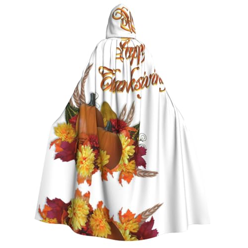 Migpkd Thanksgiving1 Halloween-Umhang mit Kapuze, Hexenmantel, Umhang mit Kapuze für Erwachsene, Cosplay-Kostüm Migpkd Thanksgiving1 Halloween-Umhang mit Kapuze, Hexenmantel, Umhang mit Kapuze für Erwachsene, Cosplay-Kostüm von Migpkd