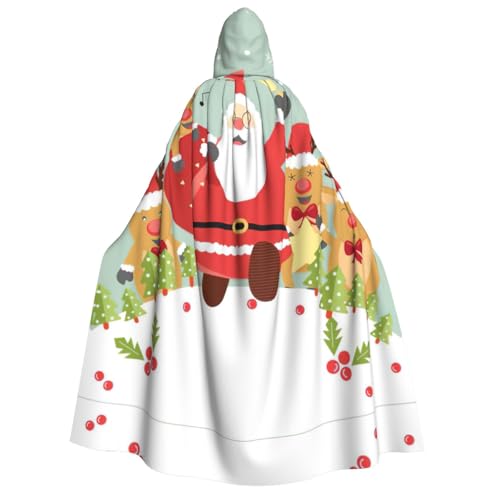 Migpkd Weihnachtsmann-Umhang mit Kapuze, Hexenmantel, Umhang mit Kapuze, Umhang für Erwachsene, Cosplay-Kostüm Migpkd Weihnachtsmann-Umhang mit Kapuze, Hexenmantel, Umhang mit Kapuze, Umhang für Erwachsene, Cosplay-Kostüm von Migpkd