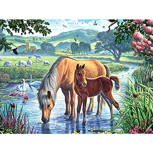 Puzzle | Pferd im Fluss | 500 Teile Puzzle von Migsrater