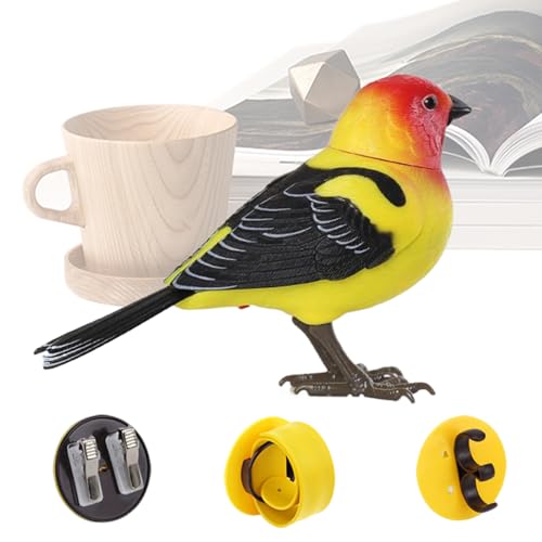 Mihauuke Elektronisches Vogelspielzeug Für Kinder - Realistischer Robotervogel mit Musik - Niedliches Elektronisches Haustier für Kinder Erwachsene Familie von Mihauuke