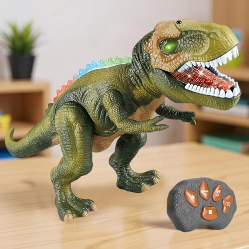 Mihauuke Ferngesteuerter Dinosaurier - Fernbedienung Dinosaurier Mit Licht Sprühgeräusch Für Kinder,Spielzeugfigur Mit Realistischer Gehfunktion Als Geschenk Für Und Mädchen Zu Mihauuke Ferngesteuerter Dinosaurier - Fernbedienung Dinosaurier Mit Licht Sprühgeräusch Für Kinder,Spielzeugfigur Mit Realistischer Gehfunktion Als Geschenk Für Und Mädchen Zu von Mihauuke
