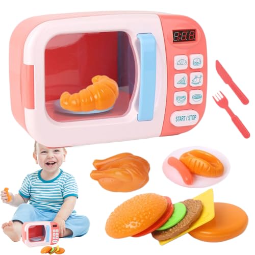 Mihauuke Kinder Mikrowelle,Kleinkinder Spielküchen Essen Spielzeug mit Licht und Sound - Rollenspiel Küchenuhr Mikrowelle für Baby Kinder Vorschule Picknick Küchenzubehör Mihauuke Kinder Mikrowelle,Kleinkinder Spielküchen Essen Spielzeug mit Licht und Sound - Rollenspiel Küchenuhr Mikrowelle für Baby Kinder Vorschule Picknick Küchenzubehör von Mihauuke