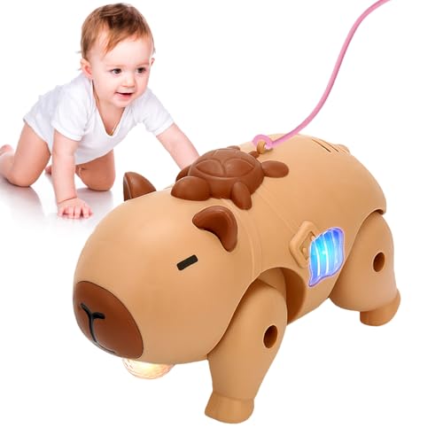 Mihauuke Roboter-Tiere,Begleittier | Laufendes Wasserschwein Animiertes Spielzeugtier Als Begleiter Mit Licht Und Musik Für Kinder Mädchen Zuhause Schule Klassenzimmer Vorschule Und Kindergarten von Mihauuke