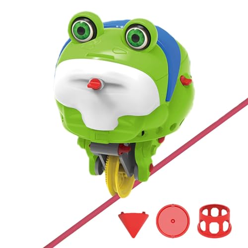 Mihauuke Seiltänzer-Spielzeug, Seiltänzer-Spielzeug | Lustiges Spielzeug Einrad Seilfrosch - Niedlicher ausgeglichener Frosch, Fingerspitzen-Gyroskop-Balance-Roboter, Lernspielzeug für Jungen und von Mihauuke