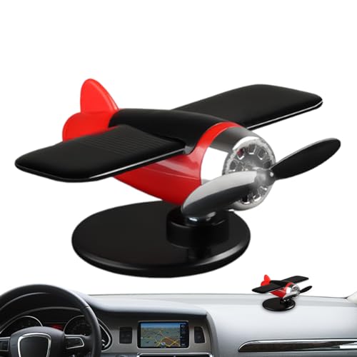 Mihauuke Solarbetriebenes Drehflugzeug - Drehbares Flugzeugmodell Auto-Dashboard-Deko,Sonnengesteuerte Fahrzeugfiguren Für Limousine, LKW & Van Mihauuke Solarbetriebenes Drehflugzeug - Drehbares Flugzeugmodell Auto-Dashboard-Deko,Sonnengesteuerte Fahrzeugfiguren Für Limousine, LKW & Van von Mihauuke
