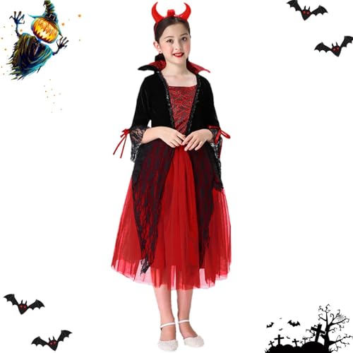 Mihauuke Vampir Kostüm für und Mädchen - Unheimliches Vampir Outfit | Viktorianisches Kostüm Für Mottoparty Bühnenauftritt Familienfeier Cosplay Fest Mihauuke Vampir Kostüm für und Mädchen - Unheimliches Vampir Outfit | Viktorianisches Kostüm Für Mottoparty Bühnenauftritt Familienfeier Cosplay Fest von Mihauuke
