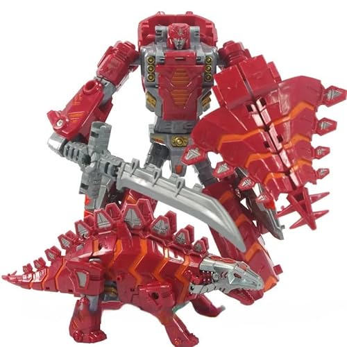 Dinosaurier-Roboter, Spielzeugroboter für Kinder. Transformers 5 in 1 Modulare (Stegosaurus) von Mikado Sport