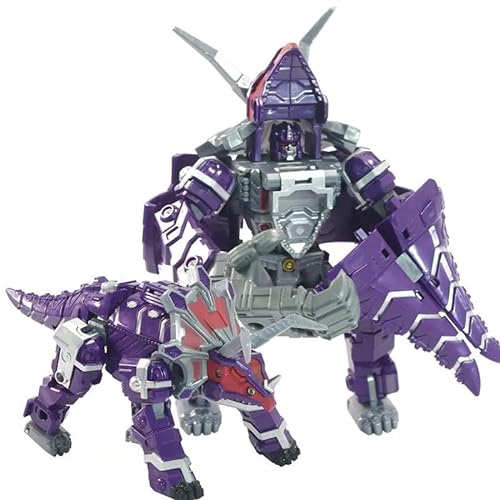 Dinosaurier-Roboter, Spielzeugroboter für Kinder. Transformers 5-in-1 Modulares (Triceratop) von Mikado Sport