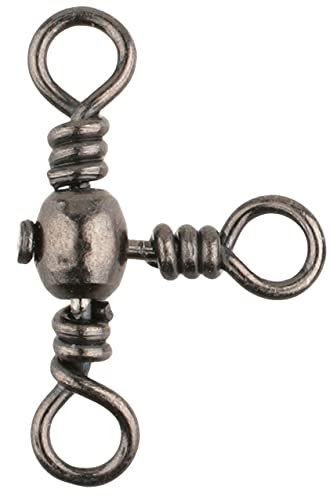 Mikado Kreuzwirbel in Black Nickel Inhalt 5 Stück, Größen 12-1/0, Tragkräfte von 10kg - 40kg (Größe 4-30kg - 5 Stück) von Mikado