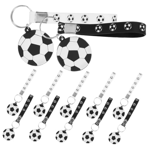 Mikikit 1 Satz Fußball Schlüsselanhänger Billard Sport Fußball Schlüsselanhänger Geldbörse Favor League Lichtschwert Sportball Anhänger Fußball Schlüsselanhänger Fußball 12 Stück von Mikikit