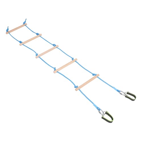 Mikikit 1 Satz Kinderkletterleiter Outdoor-kletterspielzeug Kletterseilleiter Dekorative Leiter Hängebrücke Für Baumhaus Strickleiter-spielset Kletterseil Für Buche Sky-Blue von Mikikit