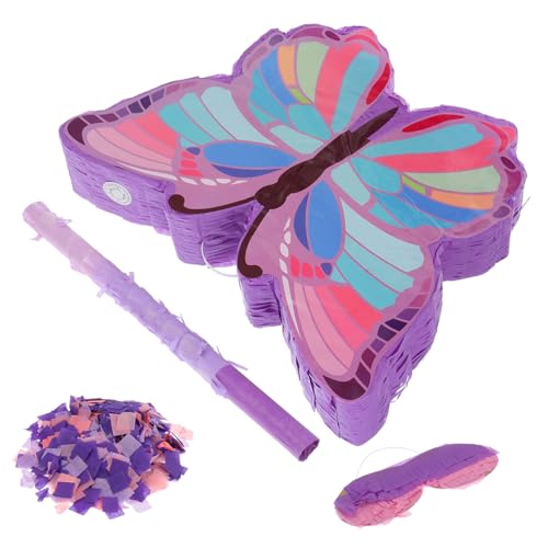Mikikit 1 Satz Pinata Mit Schmetterlingsmotiv Schmetterlings-piñata Mädchen Piñata Schmetterlingspinata Schmetterlingspartyzubehör Pinata- Pinatas Piñata Mit Stock Papier Mikikit 1 Satz Pinata Mit Schmetterlingsmotiv Schmetterlings-piñata Mädchen Piñata Schmetterlingspinata Schmetterlingspartyzubehör Pinata- Pinatas Piñata Mit Stock Papier von Mikikit