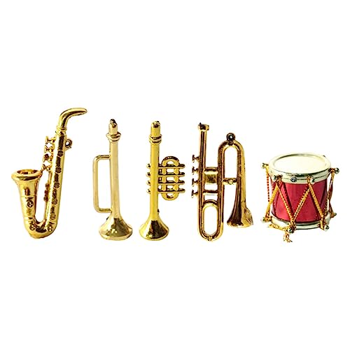 Mikikit 1 Satz Saxophon-Modell Mini-Instrumente kleines Saxophon Mini-Musikinstrument Modelle von Musikinstrumenten Dollhouse Dekorationen Miniaturdekor Plastik Golden Mikikit 1 Satz Saxophon-Modell Mini-Instrumente kleines Saxophon Mini-Musikinstrument Modelle von Musikinstrumenten Dollhouse Dekorationen Miniaturdekor Plastik Golden von Mikikit