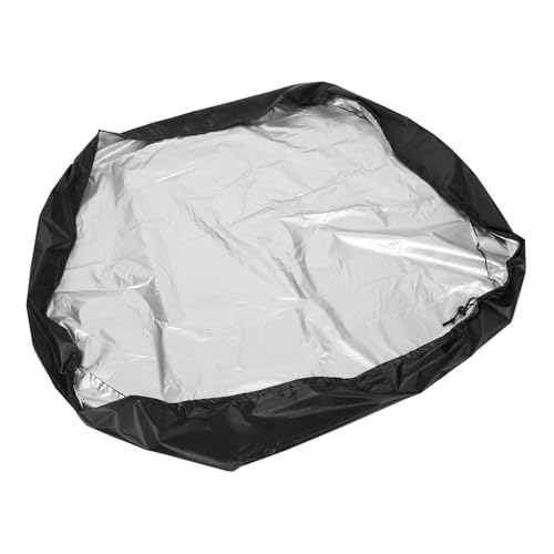Mikikit 1 Satz Staubschutzhaube Sechseckige Sandkastenabdeckung Sandkasten-Poolabdeckung klein gartenabdeckung Outdoor Abdeckung Sandkastenschutz Sandkastenüberdachung mit Kordelzug Black von Mikikit