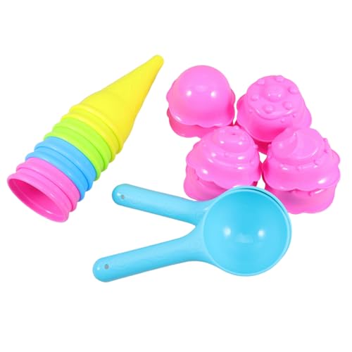 Mikikit 1 Set Kunststoff-eistüten, Eisportionierer Für Kinder, Strandspielzeug Für Draußen, Sandform-Spielzeug Für Kinder, Für Strand, Sandkasten Mikikit 1 Set Kunststoff-eistüten, Eisportionierer Für Kinder, Strandspielzeug Für Draußen, Sandform-Spielzeug Für Kinder, Für Strand, Sandkasten von Mikikit